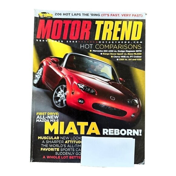 Motor Trend Magazine Mercedes E55 AMG Vs Dodge Magnum September 2005 - Picture 1 of 9